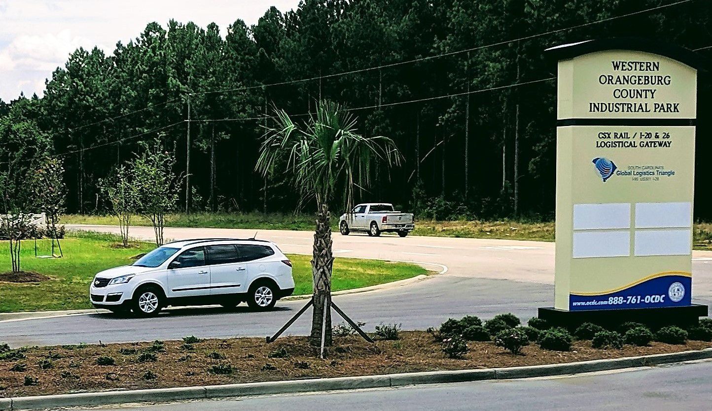 Western industrial park work designed to draw business; Orangeburg County adding concrete pad